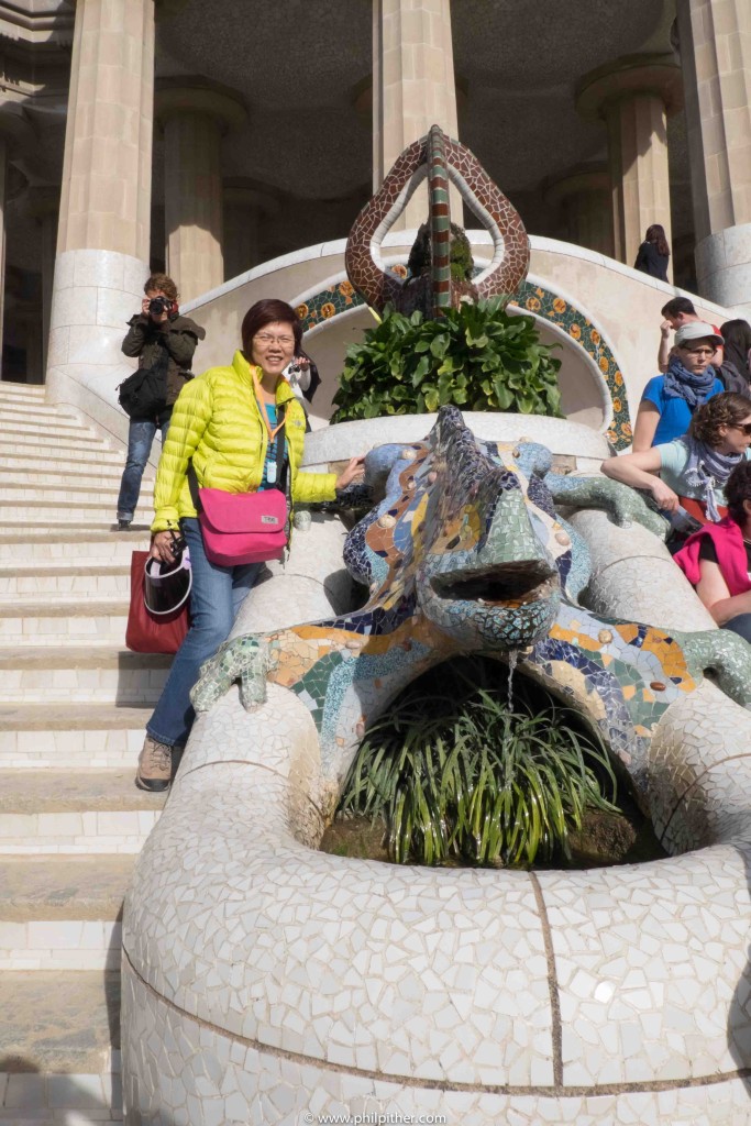 Salamander Guell Park Barcelona