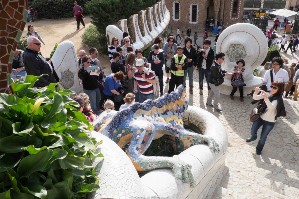 The Salamander, The star of Gaudi's Guell Park Barcelona