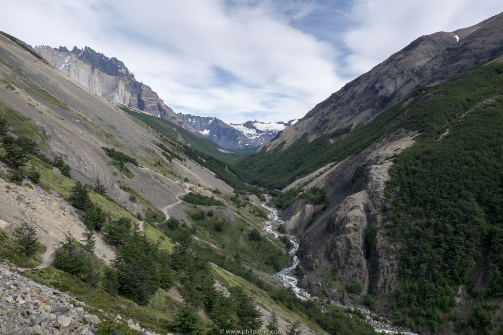 Torres Del Paine - part of the walk to the Mirdaor